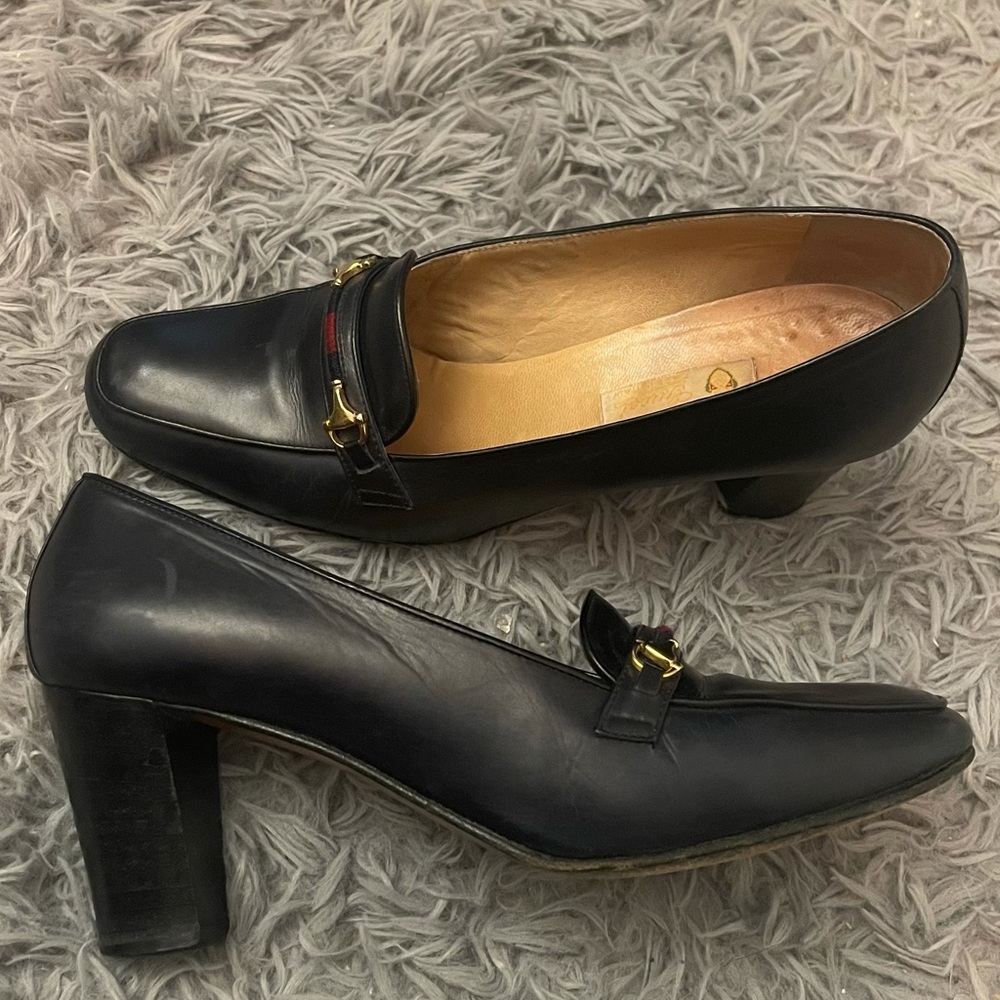 Gucci Vintage Horsebit Heel Pumps